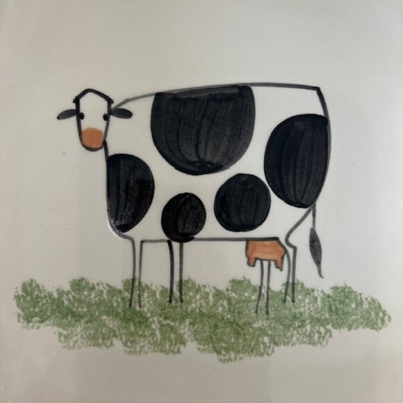 Molly Dallas Blue Spatterware Pottery - Blue and White Serving platter dish - Picture 5 of 9